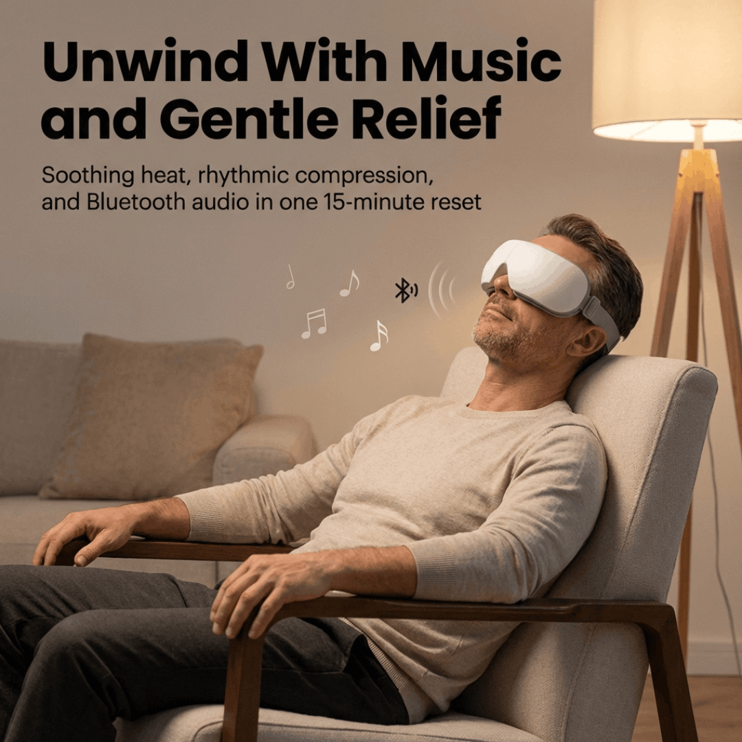 Eyloft™ Heated Eye Recovery Mask – Release Tension and Eye Pressure in 15 Minutes
