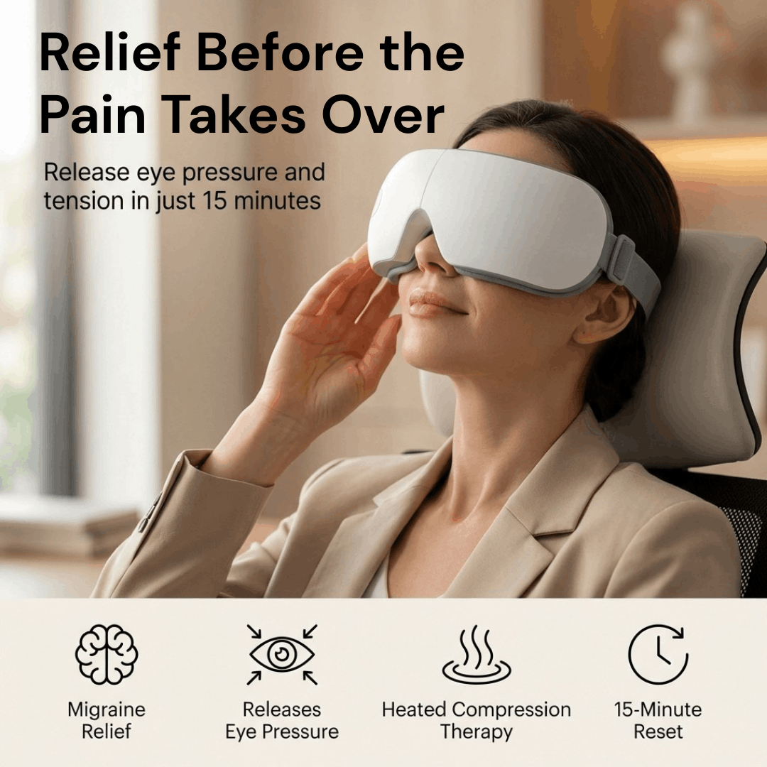 Eyloft™ Heated Eye Recovery Mask – Release Tension and Eye Pressure in 15 Minutes