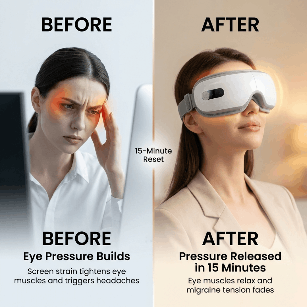 Eyloft™ Heated Eye Recovery Mask – Release Tension and Eye Pressure in 15 Minutes